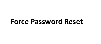 force password reset - Task