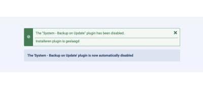 Disable Backup On Update plugin