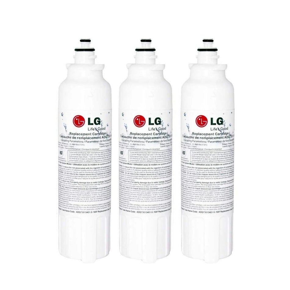 LG LT800P LT800PC Refrigerator Water Filter, ADQ73613401, 3 pack