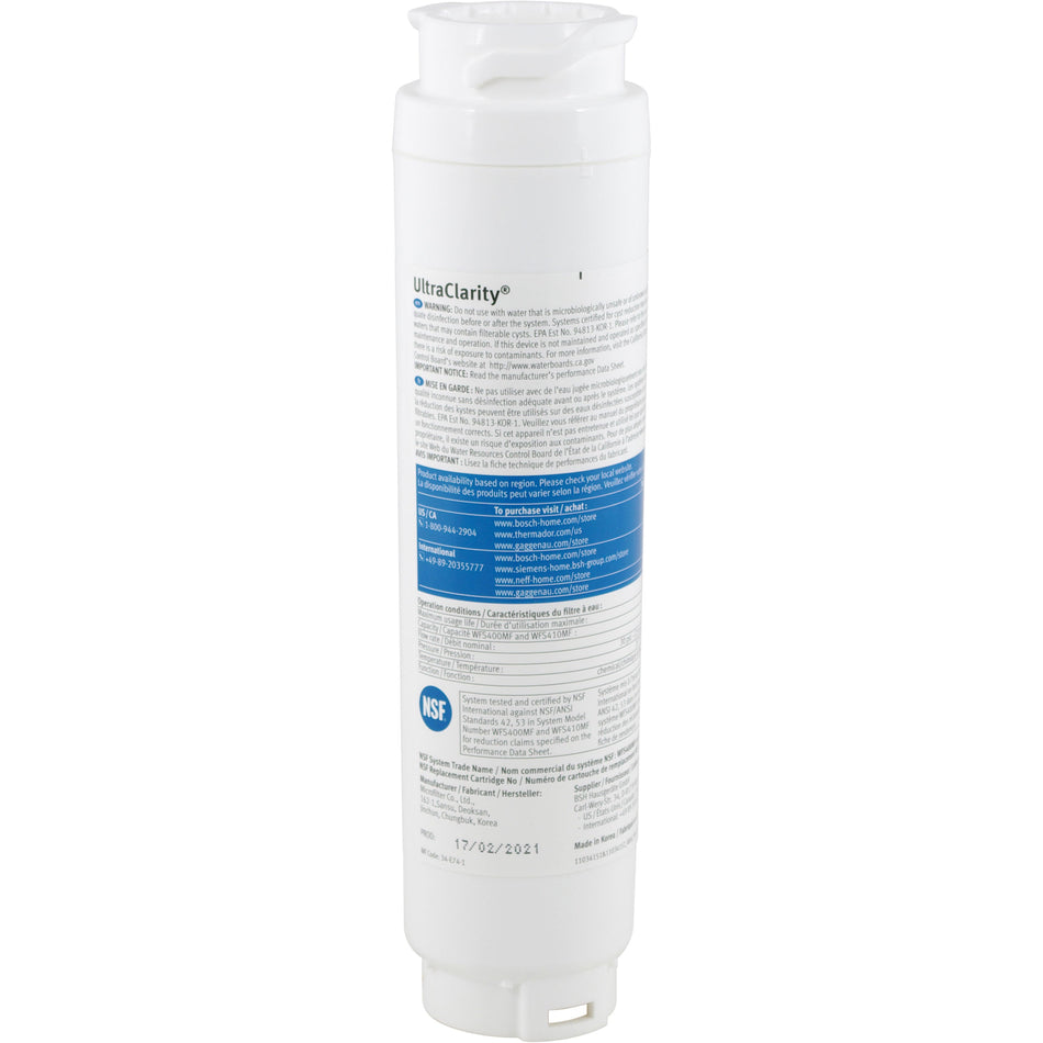 2 pack 11034152 BORPLFTR30 UltraClarity Bosch Refrigerator Water Filter