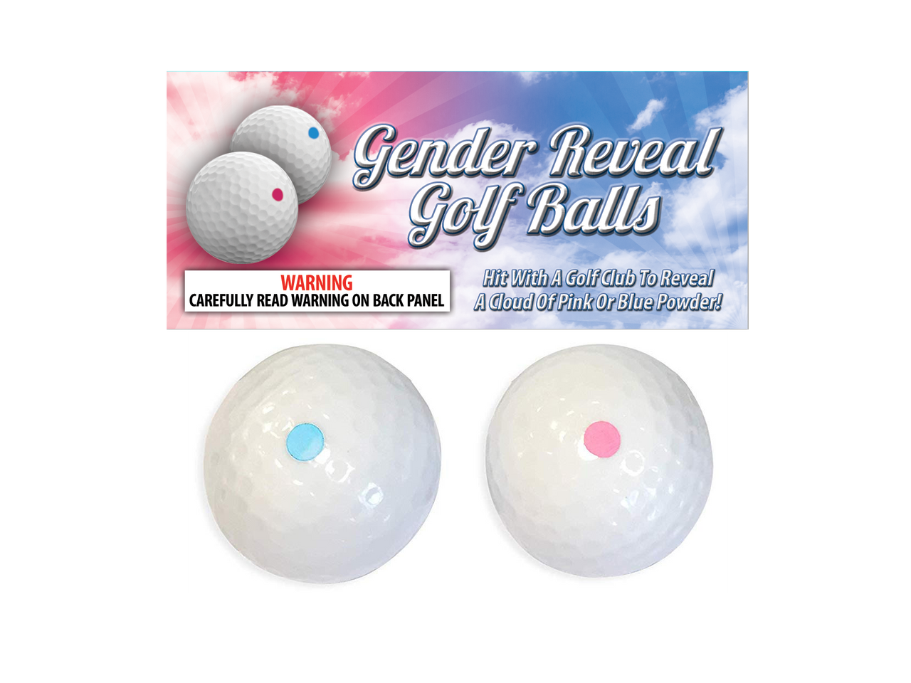Gender Reveal Golf Balls