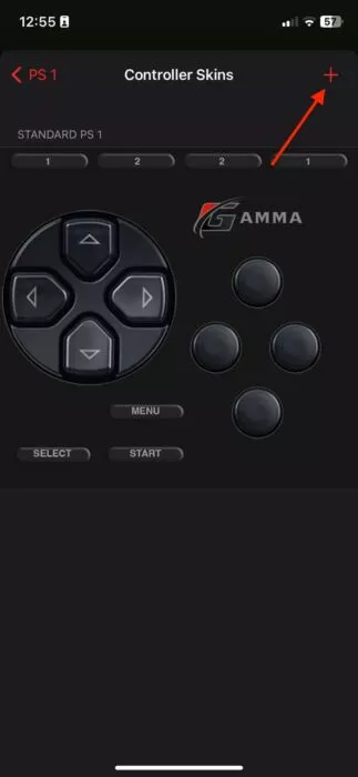 Screenshot of the Gamma PS1 Emulator while changing controller setting-3