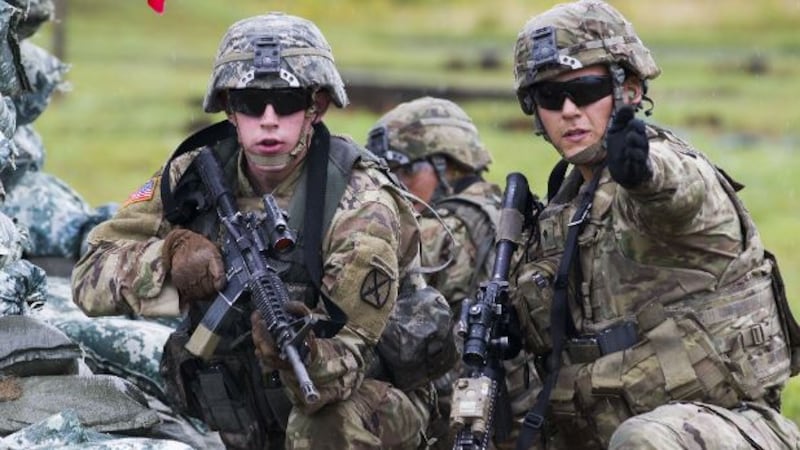Fort Drum soldiers during training exercise