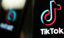  In this photo illustration, a TikTok logo is displayed on an iPhone in London, England.