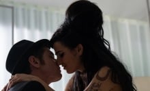 Jack O’Connell as Blake Fielder-Civil and Marisa Abela as Amy Winehouse in "Back to Black."