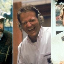Robin Williams in "Good Will Hunting," "Good Morning, Vietnam," and "Mrs. Doubtfire."