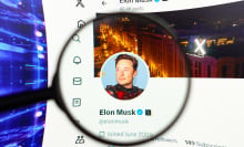 Elon Musk's X profile page