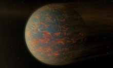 An artist's conception of a super-Earth, which is a rocky world more massive than our planet.