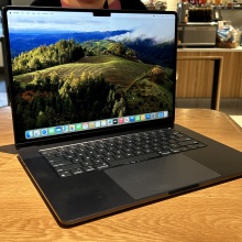 15-inch M3 MacBook Air on a table