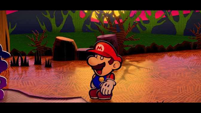 Screenshot of "Paper Mario: The Thousand-Year Door" remake on Switch