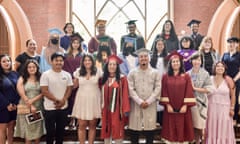 Freedom University 2024 graduating class and alumni, together with Executive Director Dr. Laura Emiko Soltis, 17 May, 2024.