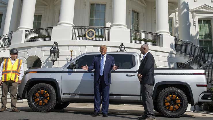 Image for Donald Trump Says He'll Stop All Electric Car Sales (Update: He Was Talking About Made-In-Mexico Chinese EVs)