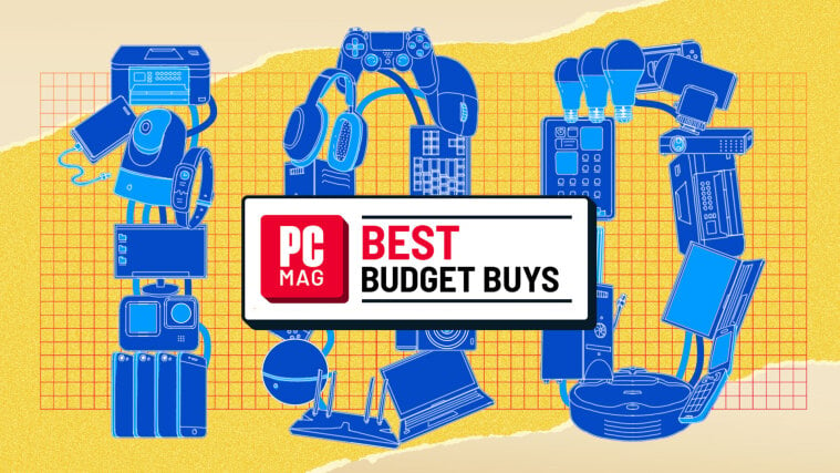 Custom art for PCMag's 100 top budget products