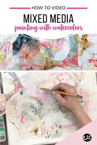 Make an Easy Mixed Media Painting with Watercolor and Pastels
