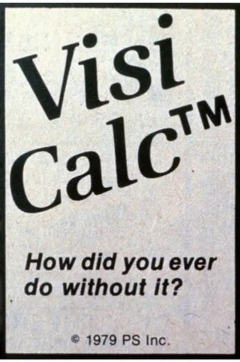 Dan Bricklin A 1979 advert for VisiCalc