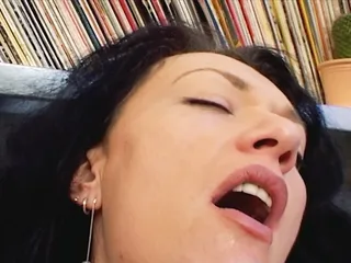 Fucking a Dildo, Girl Masturbating to Orgasm, Close up, Dildos