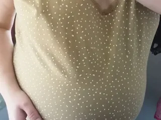 Big Tits Natural, Hard Nipples, Under Dress, Nipples