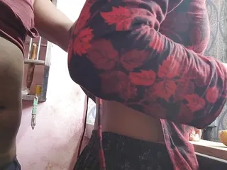 Indian Bhabhi, Asian, MILF, Kitchen Sex