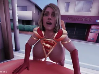 Supergirl, 3d Animated, Nutting, Fucked