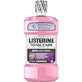 Listerine Total Care Alcohol-Free Anticavity Mouthwash, 6 Benefit Fluoride Mouthwash for Bad Breath and Enamel Strength, Fres