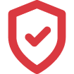 Shield icon in red