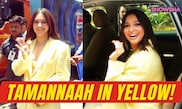 Tamannaah Bhatia Looks Radiant In Yellow As She Gears Up For The Goa Fest I WATCH