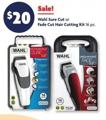 Family Dollar Wahl Sure Cut or Fade Cut Hair Cutting Kit offer