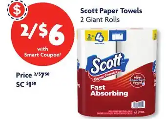 Family Dollar Scott Paper Towels offer