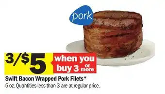 Meijer Swift Bacon Wrapped Pork Filets offer