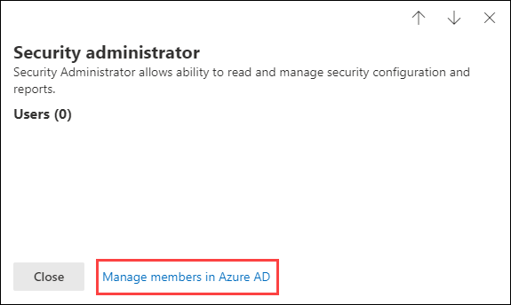 The link to manage permissions in Microsoft Entra ID