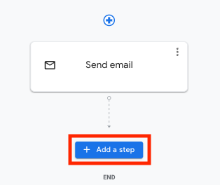 Click Add a step in the process flow