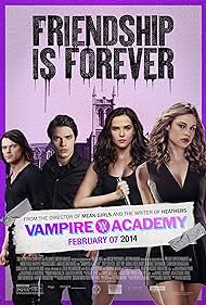 Danila Kozlovskiy, Zoey Deutch, Dominic Sherwood, and Lucy Fry in Vampire Academy (2014)