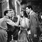 Cary Grant, Katharine Hepburn, George Cukor, and John Howard in The Philadelphia Story (1940)