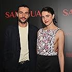 Christopher Abbott and Margaret Qualley at an event for Sanctuary (2022)