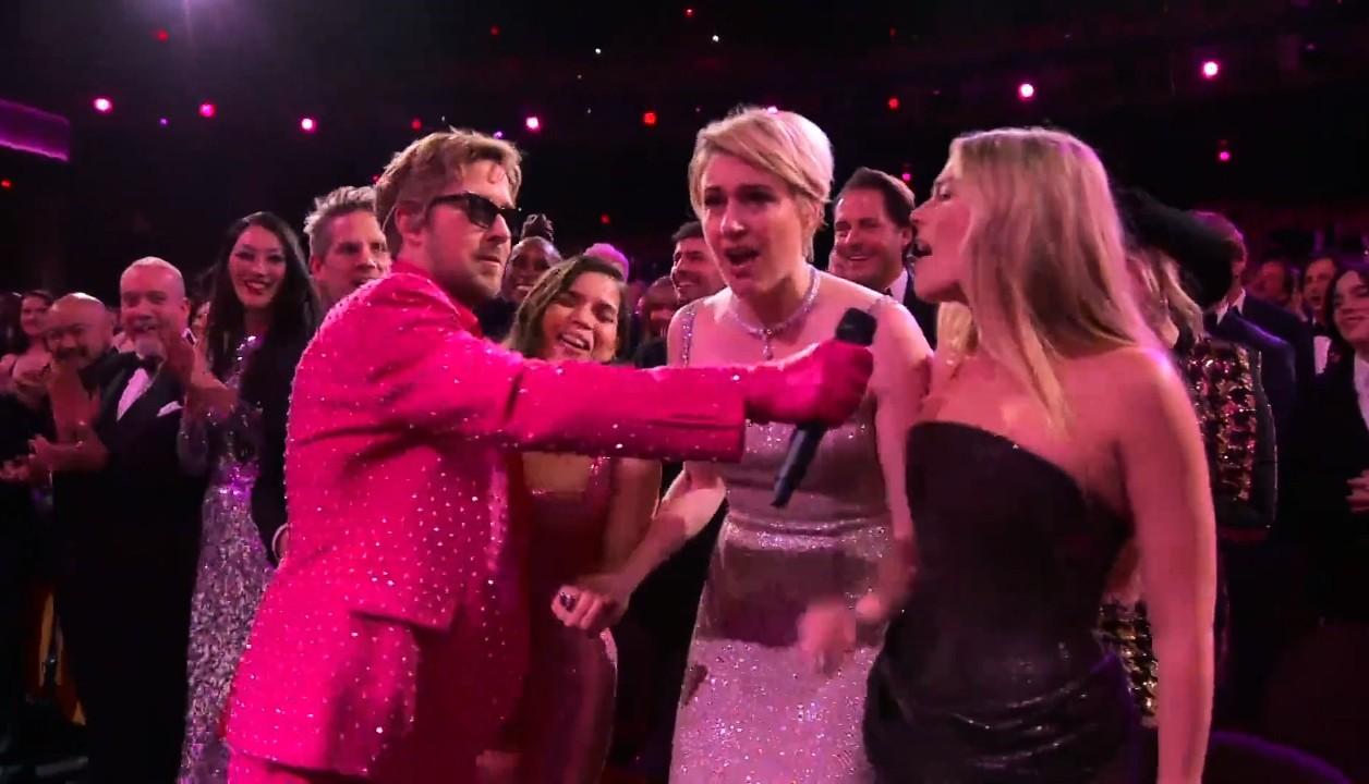 Paul Giamatti, Ryan Gosling, America Ferrera, Greta Gerwig, and Margot Robbie in The Oscars (2024)