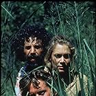 Michael Douglas, Kathleen Turner, and Alfonso Arau in Romancing the Stone (1984)