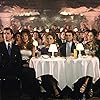 Ray Liotta, Joe Pesci, Frank Adonis, Tony Lip, Gina Mastrogiacomo, Frank Sivero, and Elizabeth Whitcraft in Goodfellas (1990)