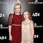 Toni Collette and Milly Shapiro at an event for Hereditary (2018)