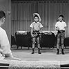Toshirô Mifune, Toshio Egi, Kyôko Kagawa, Tatsuya Mihashi, and Masahiko Shimazu in Tengoku to jigoku (1963)