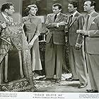 Deborah Kerr, Peter Lawford, Mark Stevens, Robert Walker, and James Whitmore in Please Believe Me (1950)