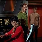 William Shatner, Nichelle Nichols, and Robert Walker Jr. in Star Trek (1966)