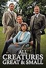 Peter Davison, Carol Drinkwater, Robert Hardy, and Christopher Timothy in All Creatures Great and Small (1978)