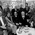 Directors Group, Nov. 1972. George Cukor Hosts a party for Luis Bunuel. Back Row from left: Robert Mulligan, William Wyler, George Cukor, Robert Wise, Jean-Claude Carriere, and Serge Silverman.  Front Row from left: Billy Wilder, George Stevens, Luis Bunuel, Alfred Hitchcock, and Rouben Mamoulin.