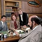 Angela Lansbury, Herschel Bernardi, Linda Kelsey, and Mark Shera in Murder, She Wrote (1984)