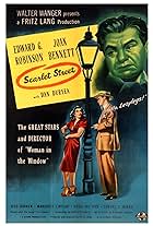 Edward G. Robinson, Joan Bennett, and Dan Duryea in Scarlet Street (1945)
