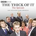 Peter Capaldi, Paul Higgins, Martin Savage, Joanna Scanlan, James Smith, Chris Addison, Olivia Poulet, Alex Macqueen, and Justin Edwards in The Thick of It (2005)