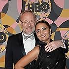 Jared Harris and Allegra Riggio at an event for 2020 Golden Globe Awards (2020)