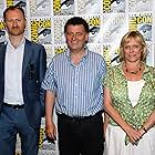Mark Gatiss, Steven Moffat, and Sue Vertue at an event for Sherlock (2010)