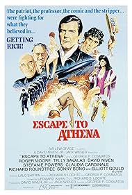 David Niven, Roger Moore, Claudia Cardinale, Elliott Gould, Telly Savalas, and Stefanie Powers in Escape to Athena (1979)