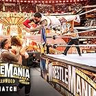 Rami Sebei, Kevin Steen, Jonathan Solofa Fatu, and Joshua Samuel Fatu in WrestleMania 39 (2023)